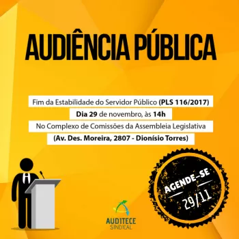 Deputado Dr. Santana convida para audiência pública na próxima quarta (29)