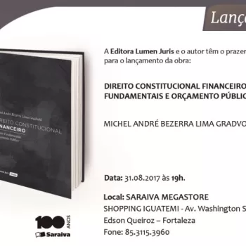 Michel Gradvohl realiza lançamento oficial de livro nesta quinta (31)