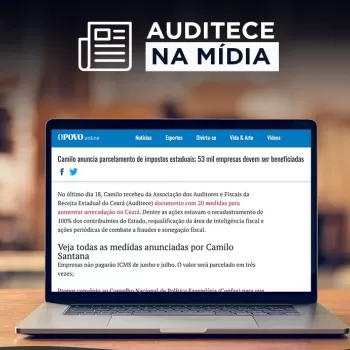 Na Mídia | Após documento enviado pela Auditece, Governador anuncia medidas de apoio à retomada da economia