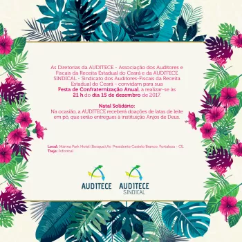 Diretoria convida filiados para festa de confraternização nesta sexta (15)