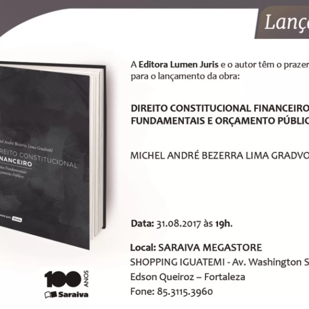 Michel Gradvohl realiza lançamento oficial de livro nesta quinta (31) 
